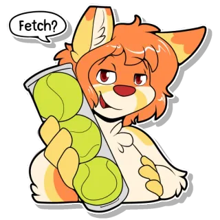 🎾 Fetch? telegram sticker