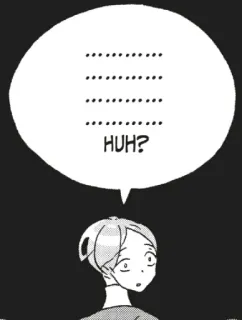 😳 HUH? Manga, Frage, Verwirrung telegram sticker