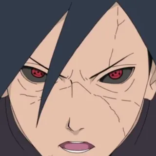 🗝 Madara Uchiha Naruto anime, villain, manga, uchiha, sharingan telegram sticker