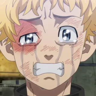 ⏱ anime, piangere, triste, emotivo telegram sticker