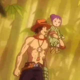 ⛓️ Portgas D. Ace One Piece 애니메이션, 만화, 해적, 모험, 판타지 telegram sticker