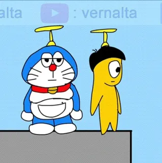 ✨ Doraemon vernalta doraemon, anime, cartoon, robot, japanese, animation whatsapp sticker