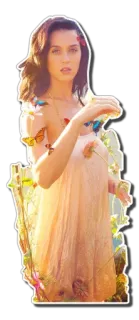 🐝 Katy Perry 歌手, 女性, ポートレート, 蝶, 有名人 telegram sticker