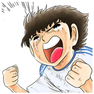 😭 pianto, anime, ragazzo, calcio, sport, manga telegram sticker
