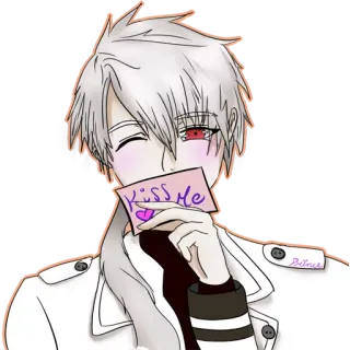 😉 Kiss me Kuss, Liebe, Süß, Anime, Romantisch telegram sticker