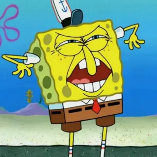 🤪 Spongebob สปอนจ์บ็อบ, การ์ตูน, ตลก, โกรธ, มีม telegram sticker