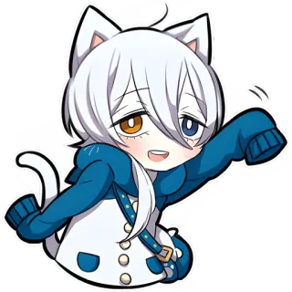 👋 อนิเมะ, แมว, คาวาอิ, เนโกะ, มังงะ, น่ารัก telegram sticker