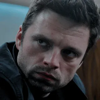🍓 Bucky Barnes Bucky Barnes, Winter Soldier, Marvel, super-héros, homme, visage telegram sticker