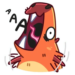 😲 AAA การ์ตูน, กรีดร้อง, สัตว์, ตลก, มีม, น่ารัก telegram sticker