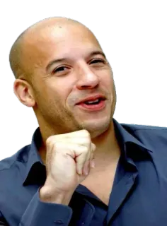 😊 Vin Diesel acteur, célébrité, star de cinéma telegram sticker