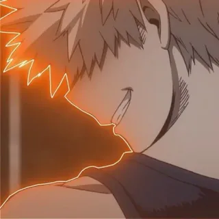 🖕 Bakugo My Hero Academia Anime, Bakugo, My Hero Academia, Katsuki Bakugo, Ledakan, Karakter anime telegram sticker