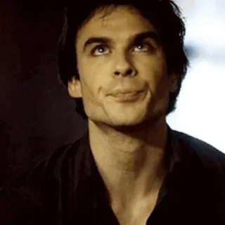 🖤 Damon Salvatore The Vampire Diaries vampir, acara TV, aktor, Ian Somerhalder telegram sticker