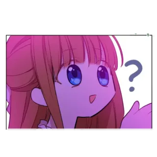 ❓ ? pregunta, anime, dibujos animados, lindo, confundido, signo de interrogación telegram sticker