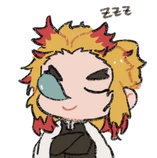 🔥 Rengoku Demon Slayer Anime, Demon Slayer, Rengoku, Chibi, Fanart whatsapp sticker