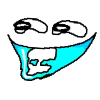 🤣 mème, drôle, visage, internet, expression, humour, troll telegram sticker