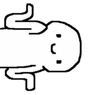 🙂 bebé, niño, infante, ilustración, contorno telegram sticker