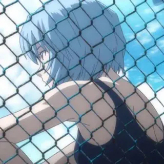 🧴 Rei Ayanami Neon Genesis Evangelion Anime, Rei Ayanami, Evangelion, Postać, Dziewczyna telegram sticker