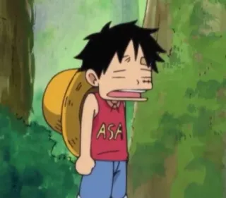 🍖 Monkey D. Luffy One Piece ASA Anime, Hoạt hình, Luffy, One Piece telegram sticker