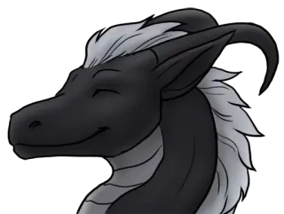 😊 dragão, fantasia, criatura, animal, desenho animado, retrato telegram sticker