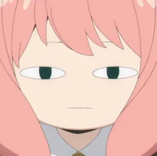 😶 Anya Forger Spy x Family Anime, Spy x Family, Anya Forger, Cartoon, Meme telegram sticker