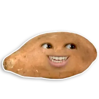 🤕 verdura, patata, divertente, cibo, patata dolce telegram sticker