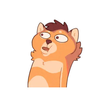 😮 cartoon, animal, bear, sticker, funny, expression telegram sticker