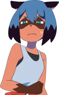 😐 Michiru Kagemori BNA Anime, Tanuki, Ragazza, BNA, Michiru Kagemori, Cartone animato telegram sticker