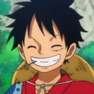 🏴‍☠️ Luffy One Piece anime, manga, one piece, luffy, cartoon, character telegram sticker