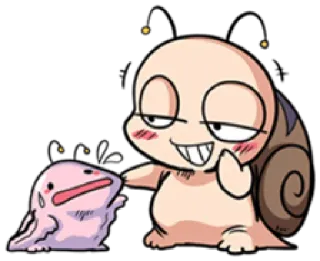 😏 Cartoon, Figur, Niedlich, Schnecke, Lustig, Skurril telegram sticker
