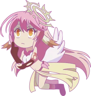 😐 Anime, Dziewczyna, Chibi, Środkowy palec telegram sticker