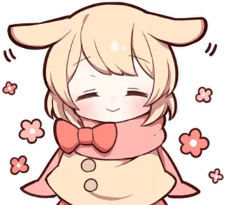 ☺️ anime, cute, cartoon, character, kawaii, digital art whatsapp sticker