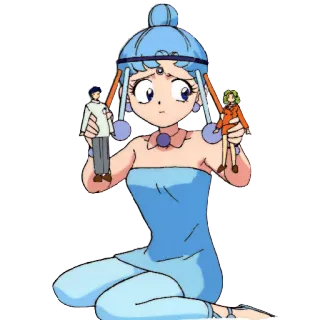 😞 アニメ, 漫画, キャラクター, 人形 telegram sticker