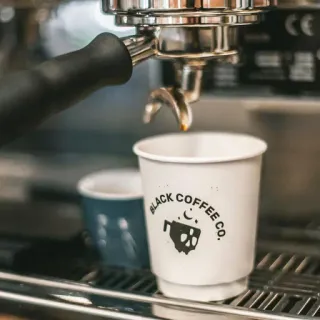 ☕ BLACK COFFEE CO. café, café preto, café, expresso, bebida, cafeína, cafeteria whatsapp sticker