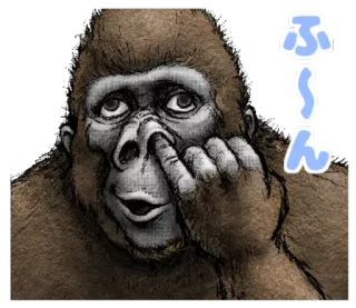 Gorilla gorilla @stickerscar telegram stickers