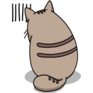 😐 gatto, adesivo, carino, cartone animato, animale whatsapp sticker