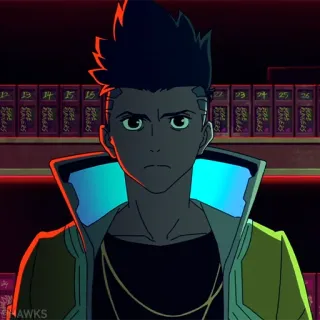 ⚙️ David Martinez Cyberpunk: Edgerunners anime, cyberpunk, edgerunners, david martinez, character telegram sticker