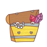 🤩 Forziere, Gioielli, Cristalli, Tesoro, Oro, Cartone animato, Adesivo whatsapp sticker