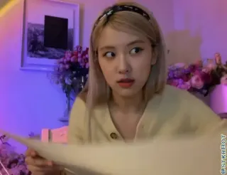 🐿 Rosé K-POP, 歌手, セレブ, 女性 telegram sticker