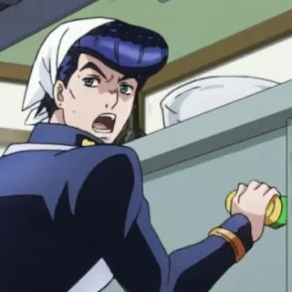 😠 Josuke Higashikata JoJo's Bizarre Adventure anime, manga, jojo, josuke, bizarre telegram sticker