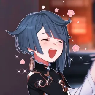 📎 Xingqiu Genshin Impact Anime, Videogioco, Xingqiu, Genshin Impact whatsapp sticker