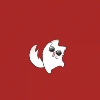 🧊 kot, okulary przeciwsłoneczne, biały kot, kot kreskówkowy, zwierzę whatsapp sticker