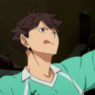 🦉 Oikawa Tooru Haikyuu!! Аниме, Haikyuu, Волейбол, Ойкава, Тоору telegram sticker