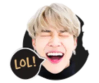 😆 LOL! lol, ridere, espressione, emoji telegram sticker