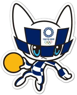Summer Olympics 2020 Miraitowa whatsapp stickers
