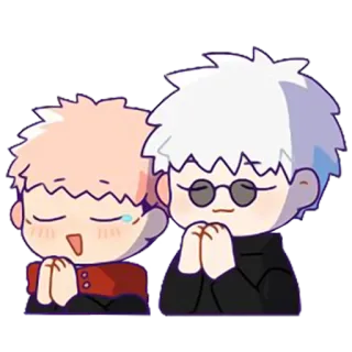 🙏 Anime, Chibi, Desenho animado, Personagens, Fofo, Mangá whatsapp sticker