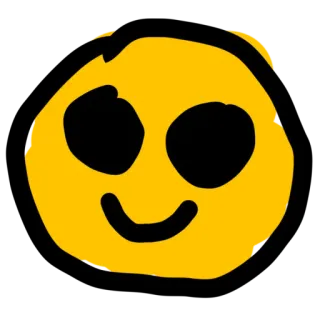 😊 смайлик, желтый, значок, счастливый, эмодзи telegram sticker