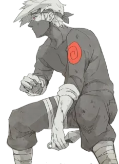 🤕 Kakashi Naruto kakashi, naruto, anime, manga, ninja, charakter whatsapp sticker