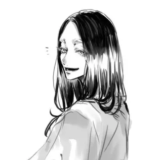 😀 animé, croquis, femme, art, portrait telegram sticker