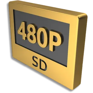 📹 480P SD 480p, SD, Definizione Standard, Risoluzione, Qualità video telegram sticker