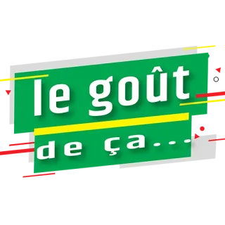 😍 le goût de ça... francês, sabor, comida, verde, amarelo, adesivo telegram sticker